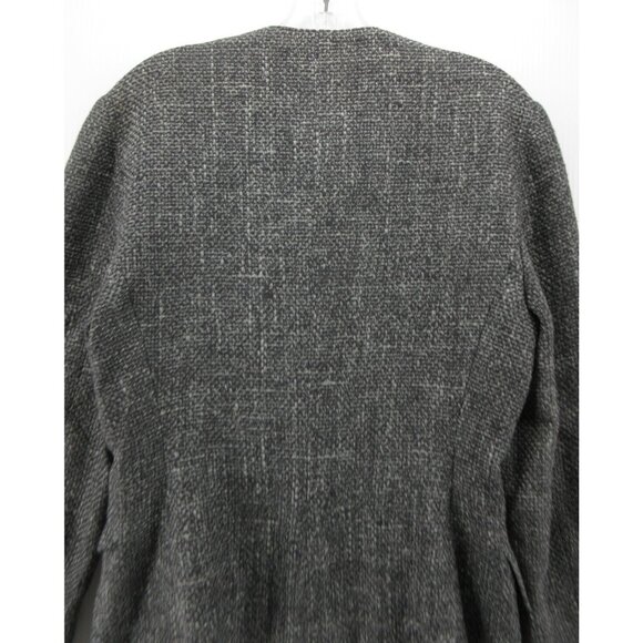 Max Mara Jacket 6 Silk Wool Tweed Blazer Button Up Career Italy * - Picture 7 of 13